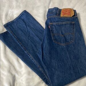 Levi's Women’s Blue Straight Jeans Classic Denim Style 38X34
